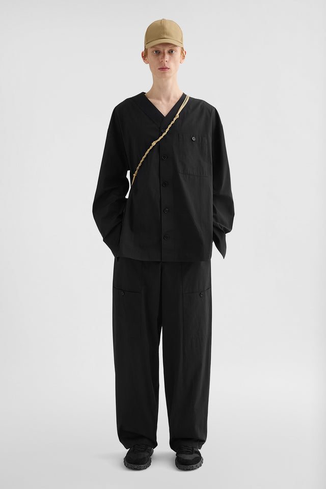 Pantaloni cargo in popeline di cotone