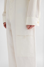 Linen Blend Cargo Trousers