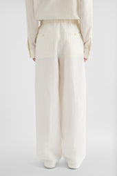 Linen Blend Cargo Trousers