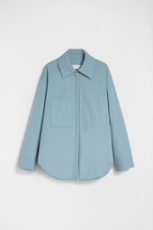 Giacca Camicia Imbottita In Popeline Di Cotone
