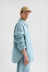 Giacca Camicia Imbottita In Popeline Di Cotone