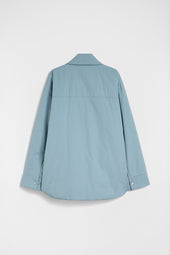 Giacca Camicia Imbottita In Popeline Di Cotone