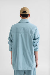 Giacca Camicia Imbottita In Popeline Di Cotone