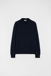 Maglione A Polo In Lana Leggera