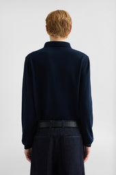 Maglione A Polo In Lana Leggera