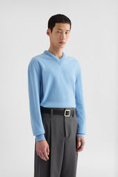 Maglione Con Scollo A V In Lana Leggera