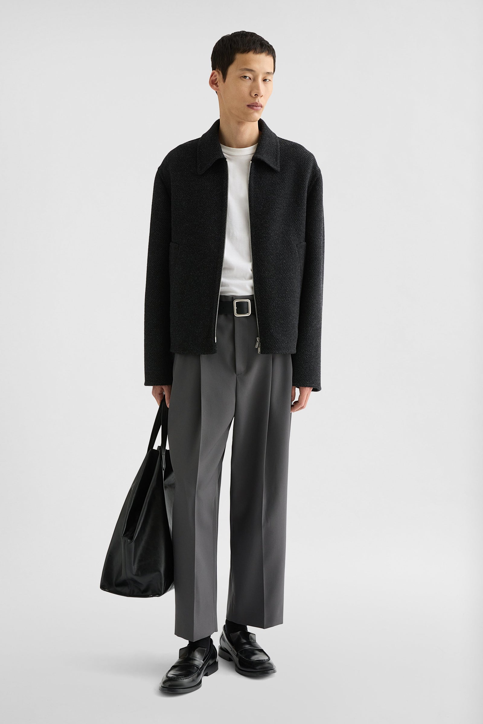 Lightweight Textured Wool Jacket