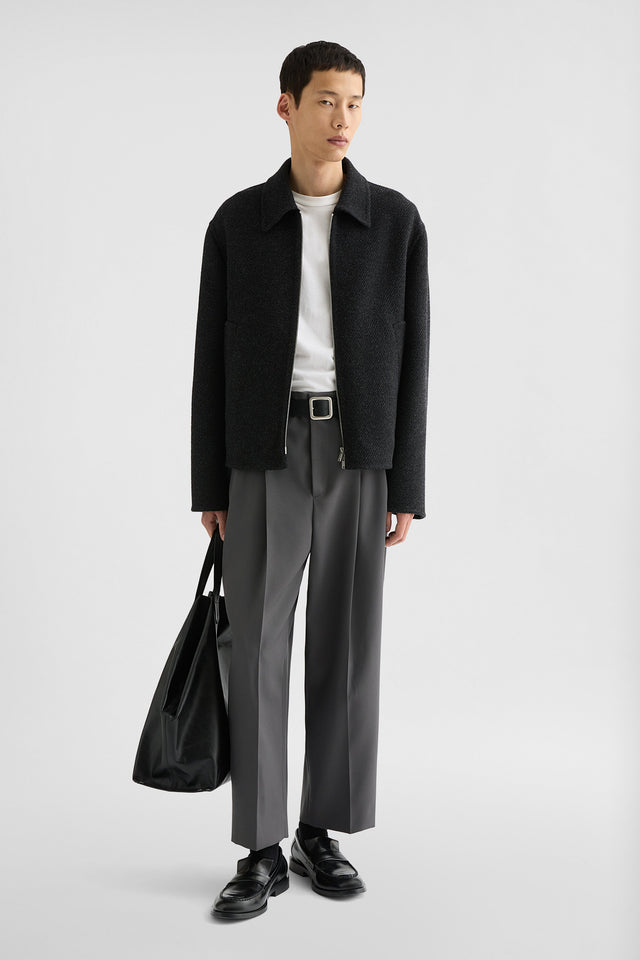Lightweight Textured Wool Jacket