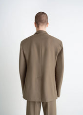 Tailored Single Breasted Jacket In Polywool