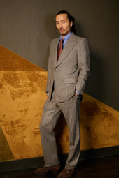 Grey Chalkstripe Heritage Jacket