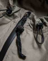 CASCADE OUTDOOR PROTECTION SYSTEM HOODED SHELL - BARELY SAGE / BLUESTONE WATER-REPELLENT 60/40 MOUNTAIN CLOTH