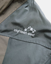CASCADE OUTDOOR PROTECTION SYSTEM HOODED SHELL - BARELY SAGE / BLUESTONE WATER-REPELLENT 60/40 MOUNTAIN CLOTH