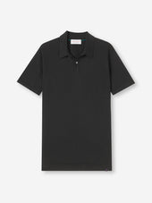 Men's Polo Shirt Jacob Sea Island Cotton Black
