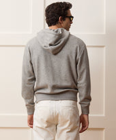 Camel-Cashmere Full-Zip Hoodie