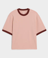 Cropped Portuguese Jersey Ringer Tee