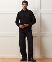 Italian Suede Western Shirt Jacket