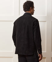 Italian Suede Western Shirt Jacket