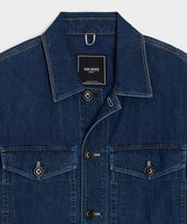 Denim Military Overshirt