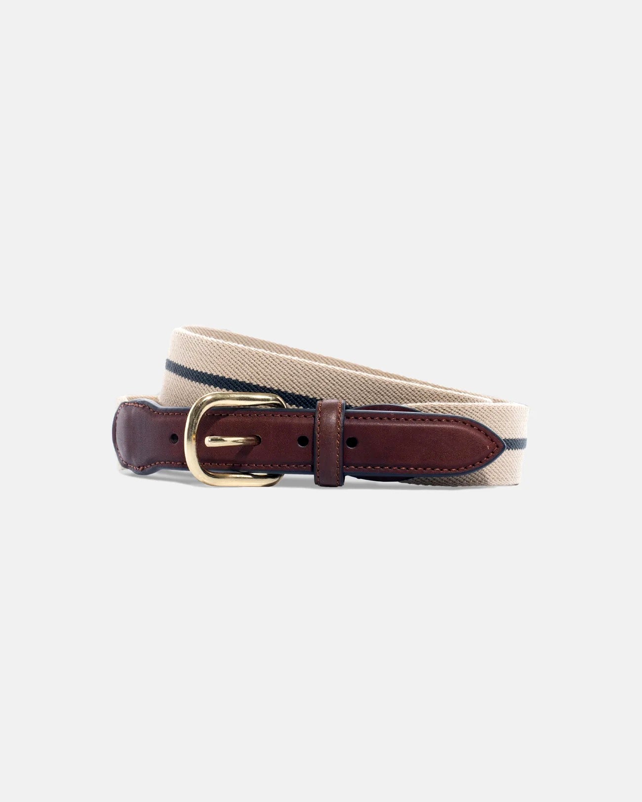 Made In Usa Hunter Striped Belgian Stretch Surcingle Belt