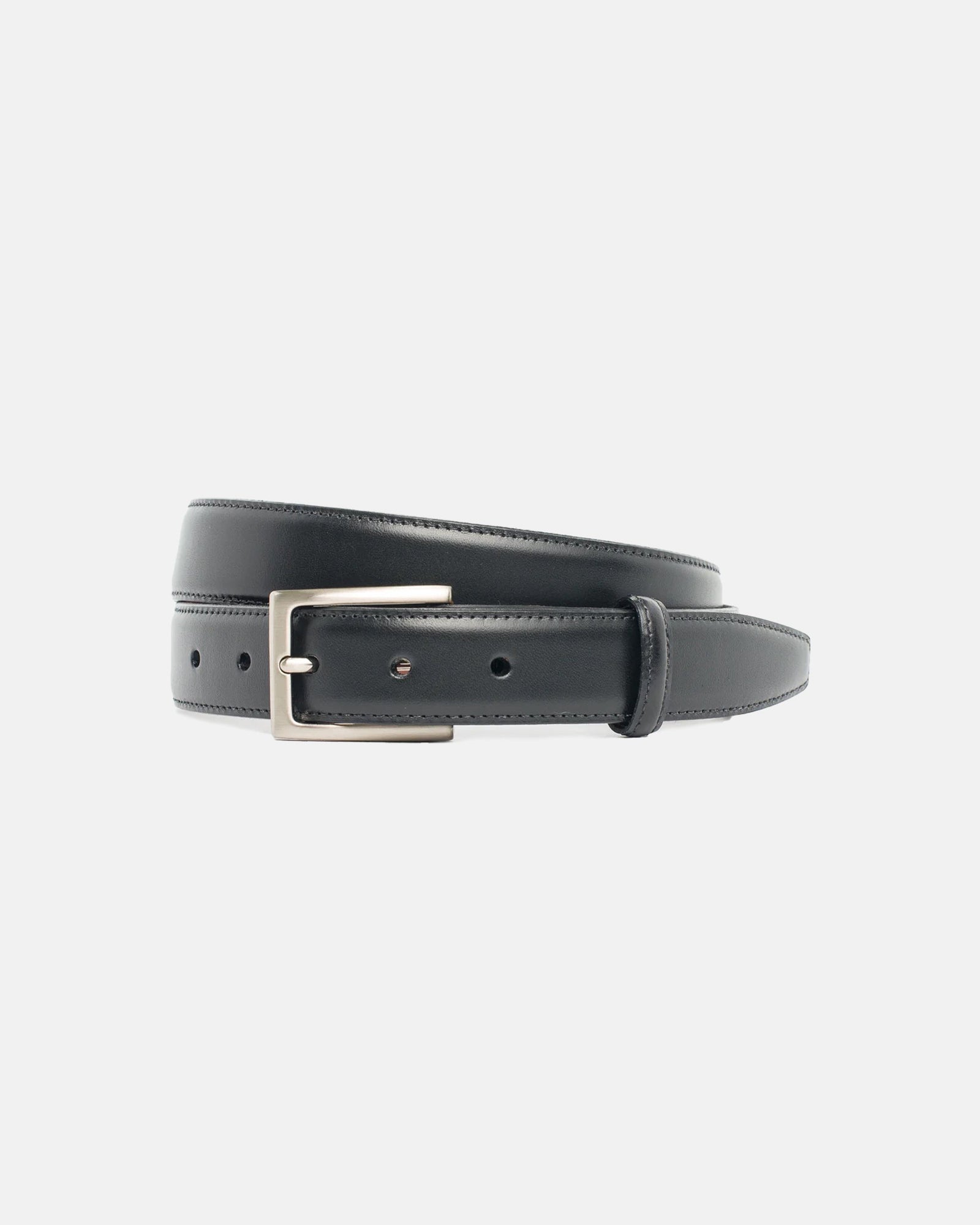 Made In Usa Black Italian Leather Belt