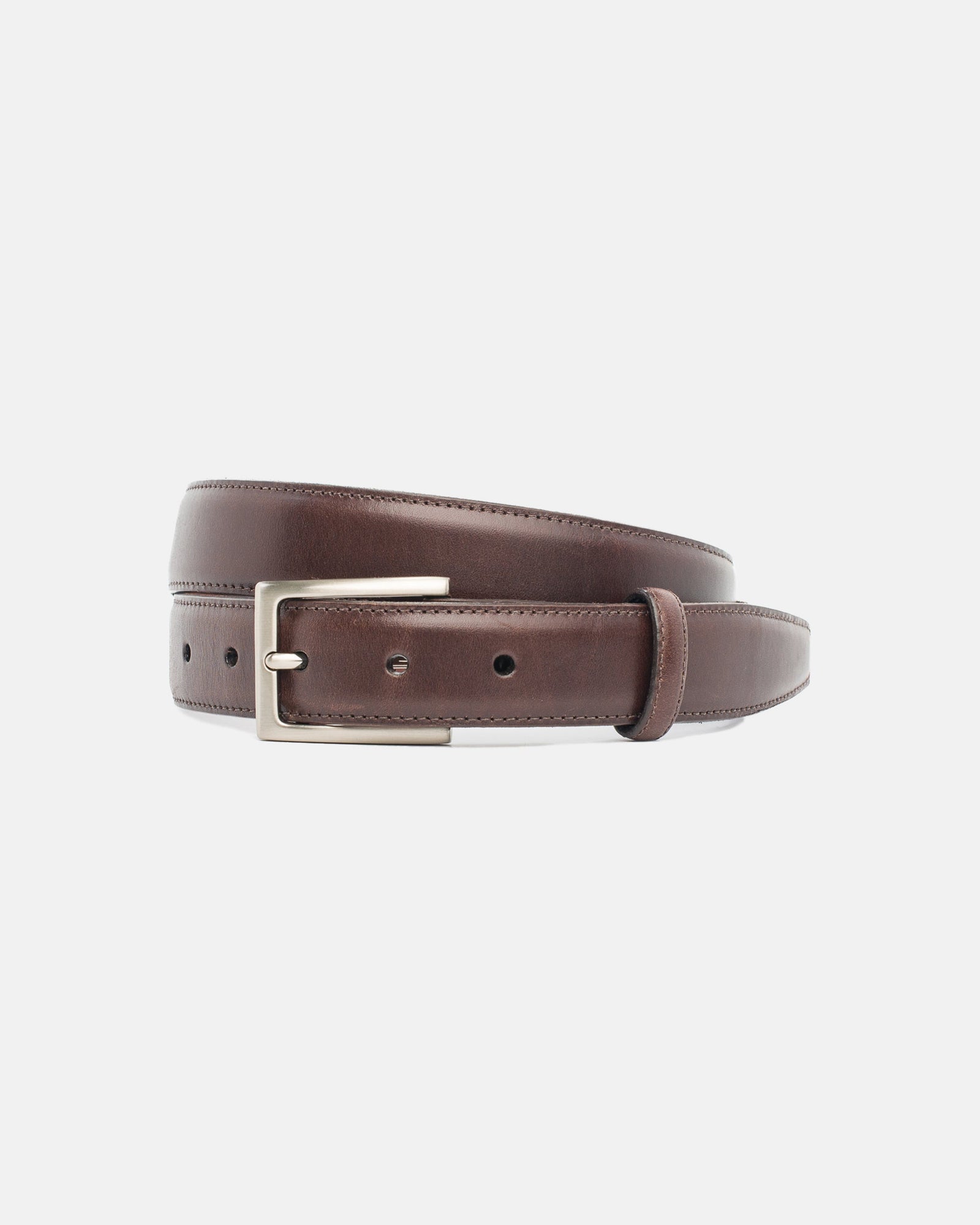 Made In Usa Brown Italian Leather Belt