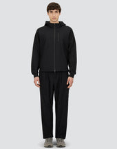 Double Face Interlock And 2 Layer Windstopper Hooded Jacket