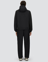 Double Face Interlock And 2 Layer Windstopper Hooded Jacket