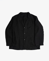 CARRY ON JACKET - BLACK WELTERWEIGHT LINEN