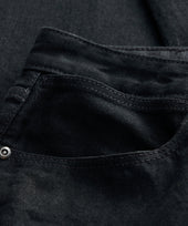 Slim Japanese Selvedge Stretch Jean in Black