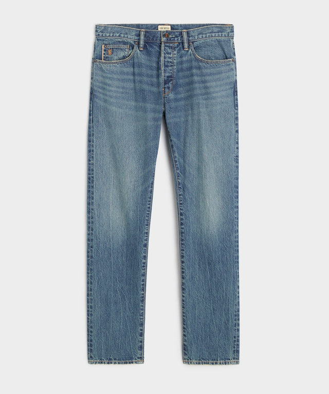 Slim Selvedge Jean in Worn Wash
