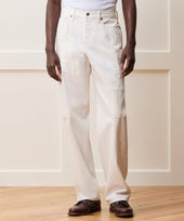 Relaxed Selvedge Jean in Distressed White