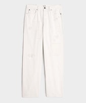 Relaxed Selvedge Jean in Distressed White