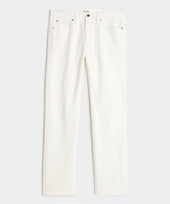 Straight Japanese Selvedge Stretch Jean in White