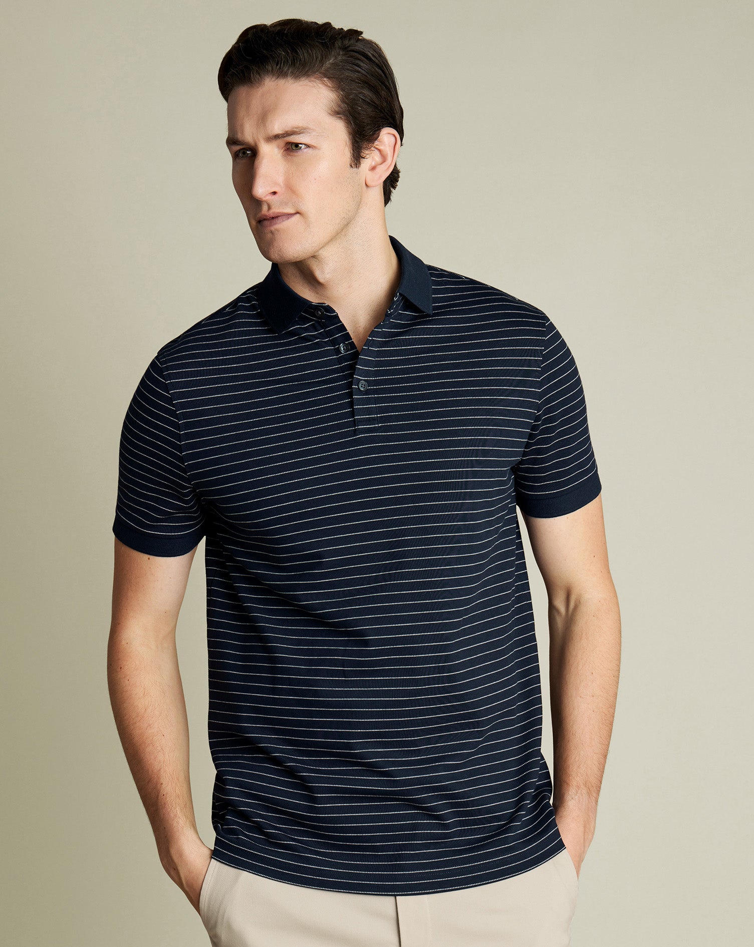 Pique Polo White