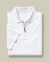 Zip Neck Jersey Polo
