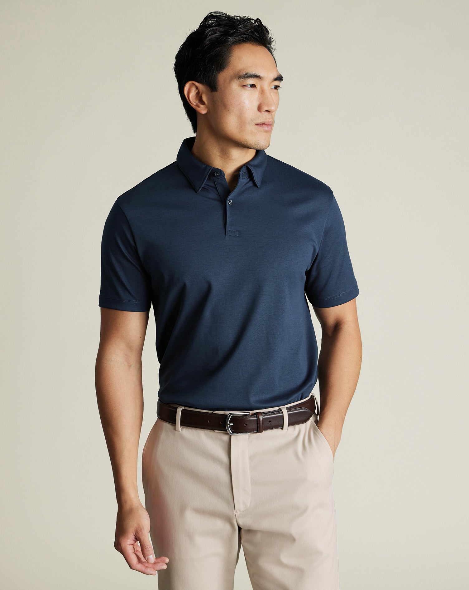 Smart Cotton Polo Petrol Blue