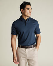 Smart Cotton Polo - Petrol Blue