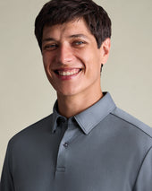 Long Sleeve Smart Cotton Polo