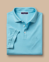 Pique Polo Aqua