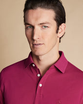 Tyrwhitt Pique Polo Bright Pink