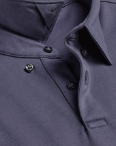 Long Sleeve Cotton Polo Dark