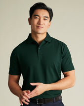 Smart Pique Polo - Dark Green