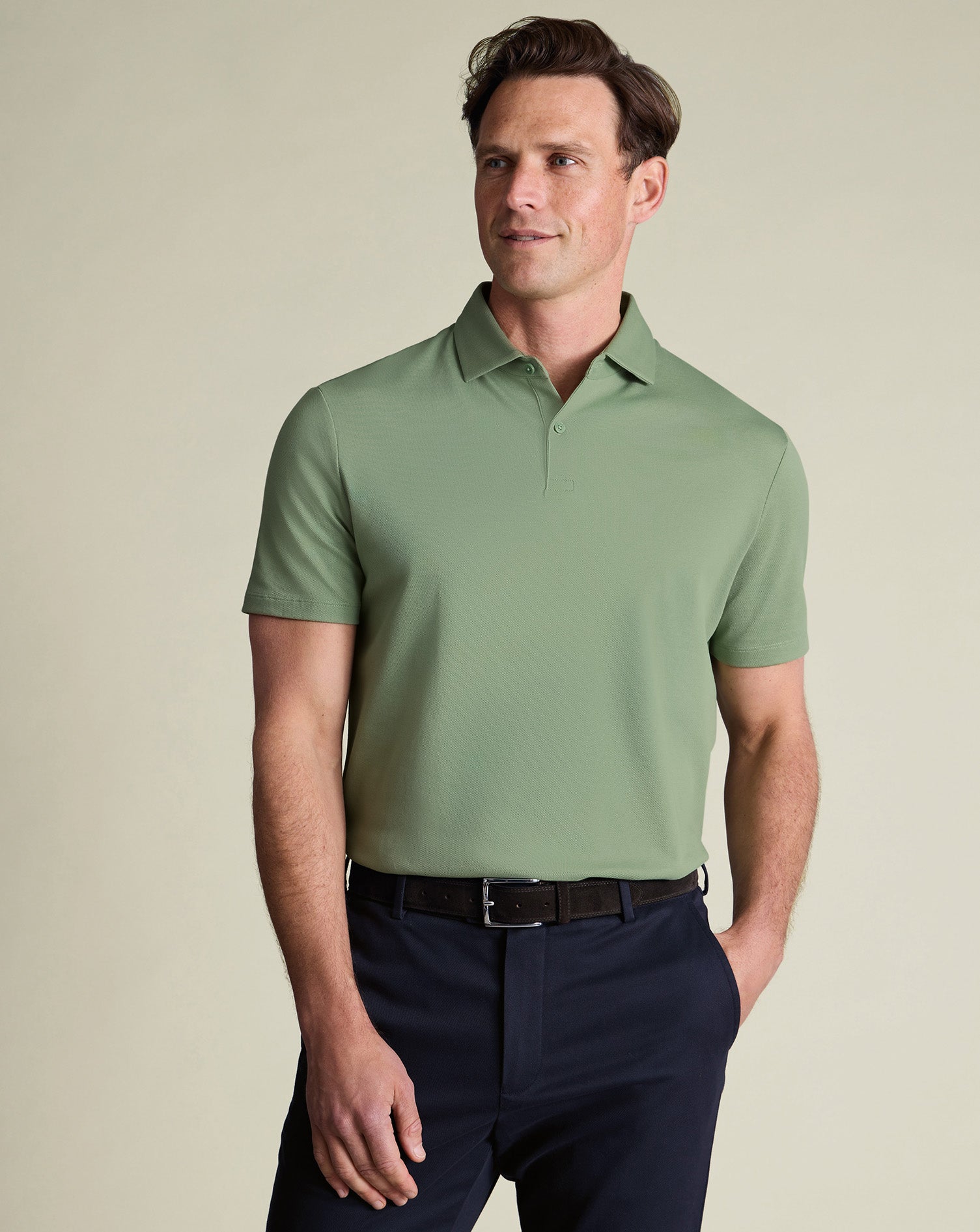 Smart Pique Polo Green