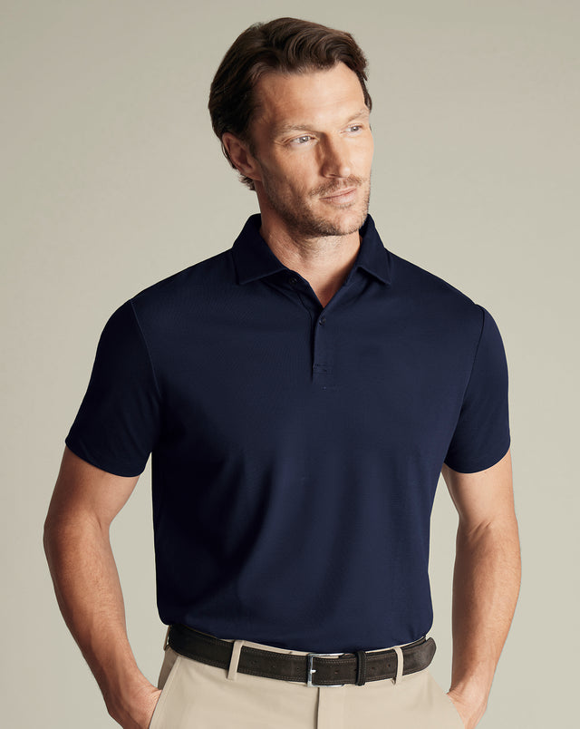 Smart Pique Polo – Navy