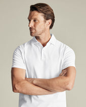 Smart Pique Polo - White