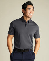 Smart Cotton Polo - Graphite Grey