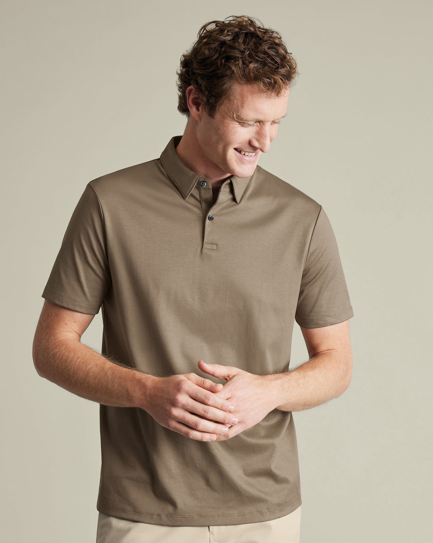 Smart Cotton Polo Mocha