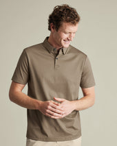 Smart Cotton Polo - Mocha