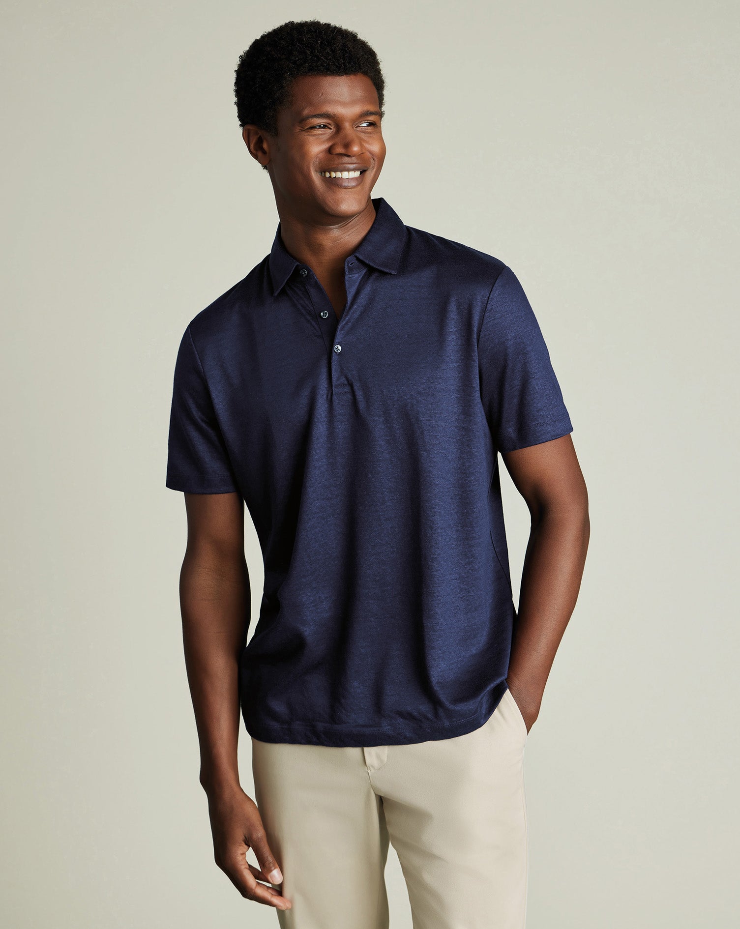 Pure Linen Polo
