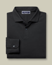 Long Sleeve Smart Pique Polo